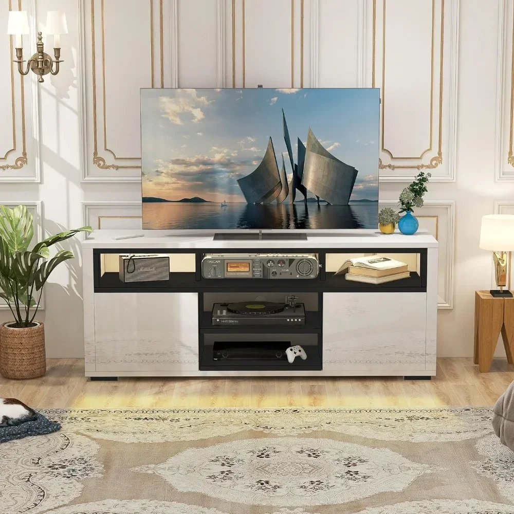 Gaming Console Entertainment Center - # Nowoczesna szafka RTV LED 55