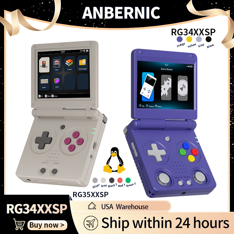 Gaming Console Retro Handheld - Anbernic RG34XXSP RG35XXSP Konsola Przenośna z