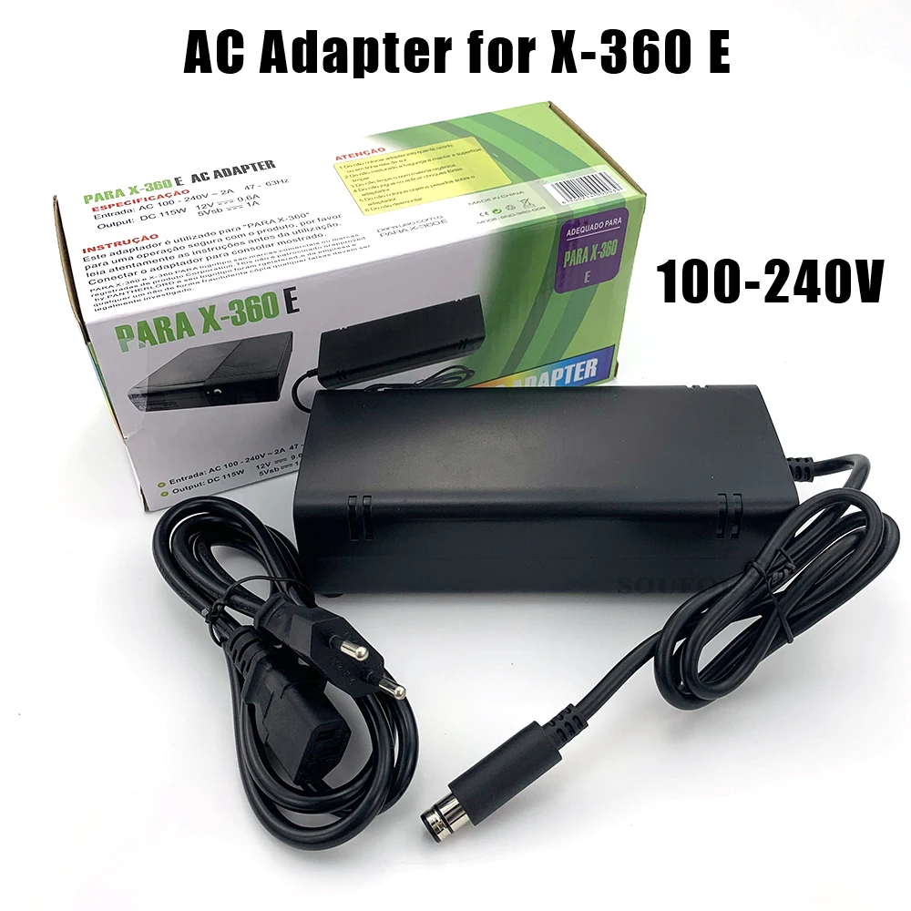 Gaming Console Xbox 360 - Wtyczka US/EU/UK 12V zasilacz sieciowy przewód