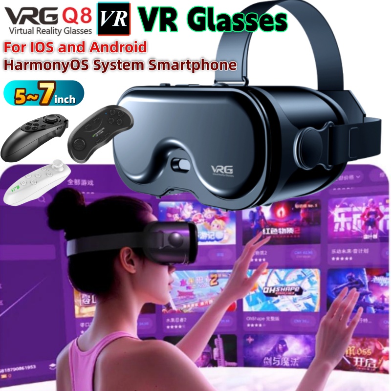 Gaming Console Vr - Okulary VRG Q8 do wirtualnej rzeczywistości,