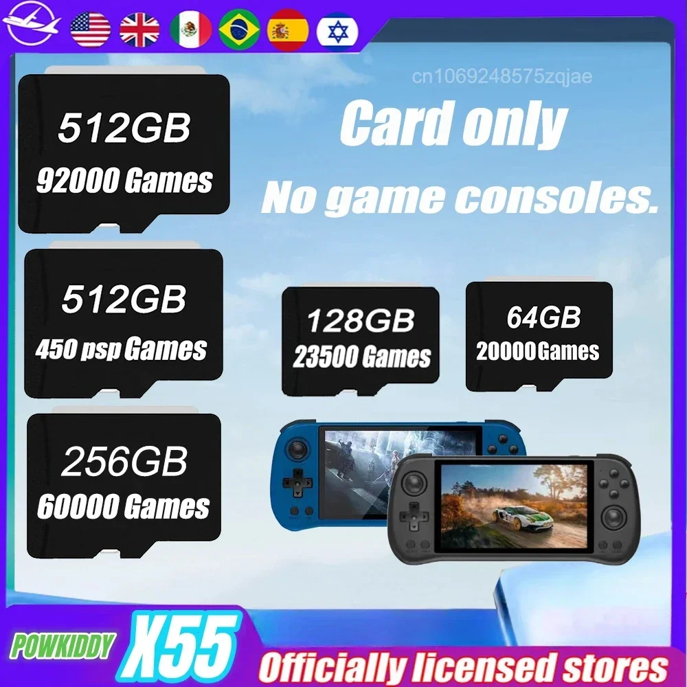 Gaming Console X55 - POWKIDDY X55 Retro przenośna konsola do