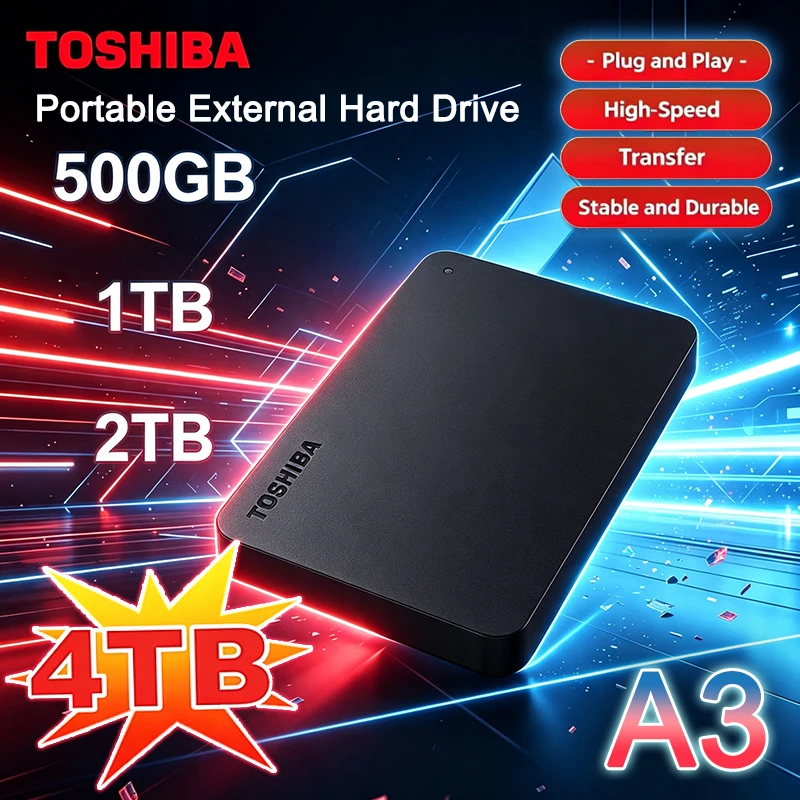 Gaming Console Driving - Toshiba A3 Canvio Basics 500GB 1TB