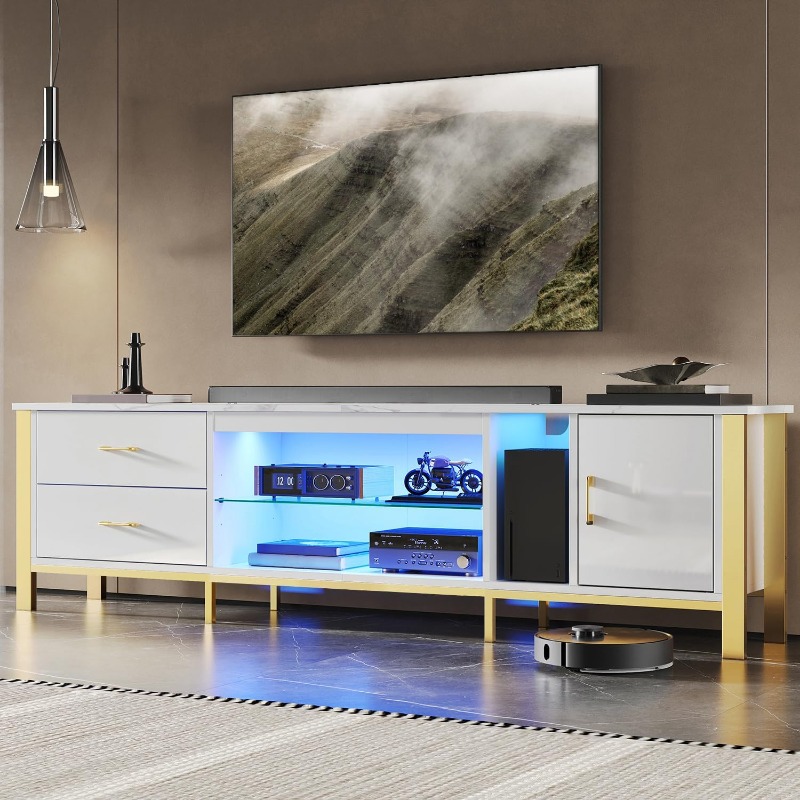 Gaming Console Entertainment Center - Szafka RTV Bestier na telewizory 75/80/85