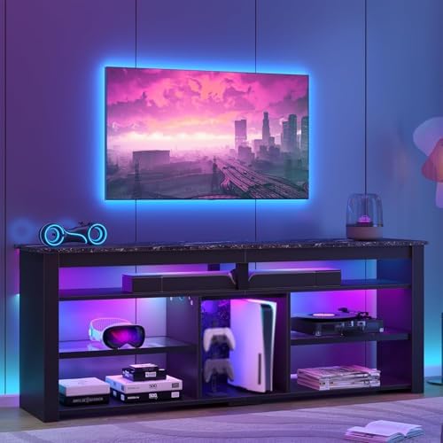 Gaming Console Entertainment Center - Szafka RTV na telewizor 70 cali,