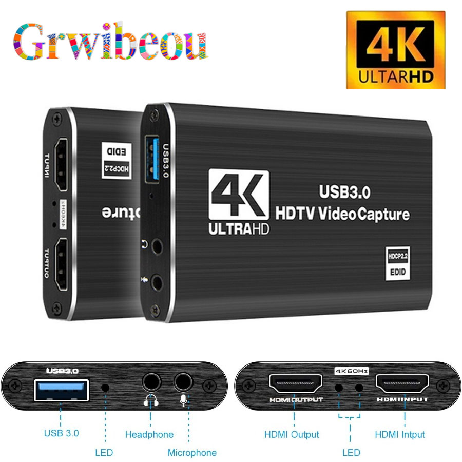 Gaming Console With Phone - Karta przechwytywania wideo 4K USB 3.0