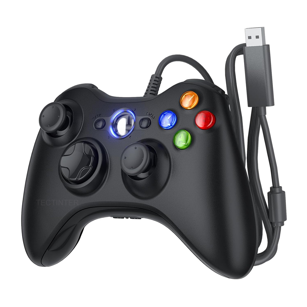 Gaming Console Xbox 360 - Przewodowy USB kontroler do gier dla
