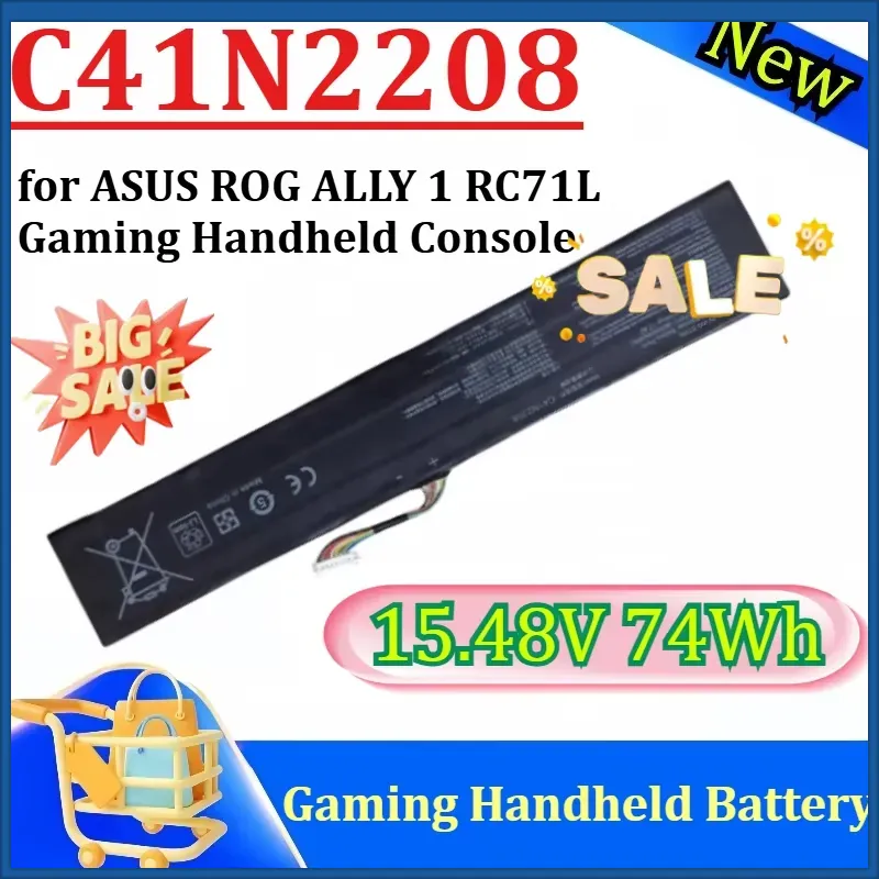 Gaming Console Rog Ally - Nowa bateria C41N2208 15.48V 74Wh o