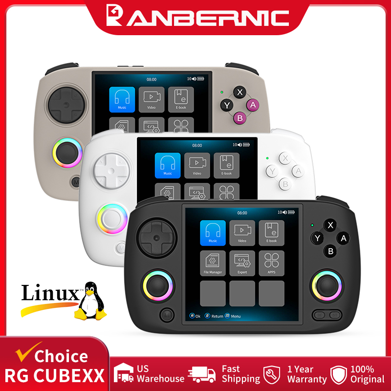 Gaming Console Retro Handheld - ANBERNIC RG CubeXX Przenośna Konsola do