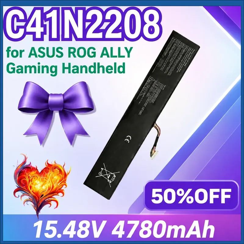 Gaming Console Rog Ally - Nowa bateria C41N2208 4780mAh 15.48V do