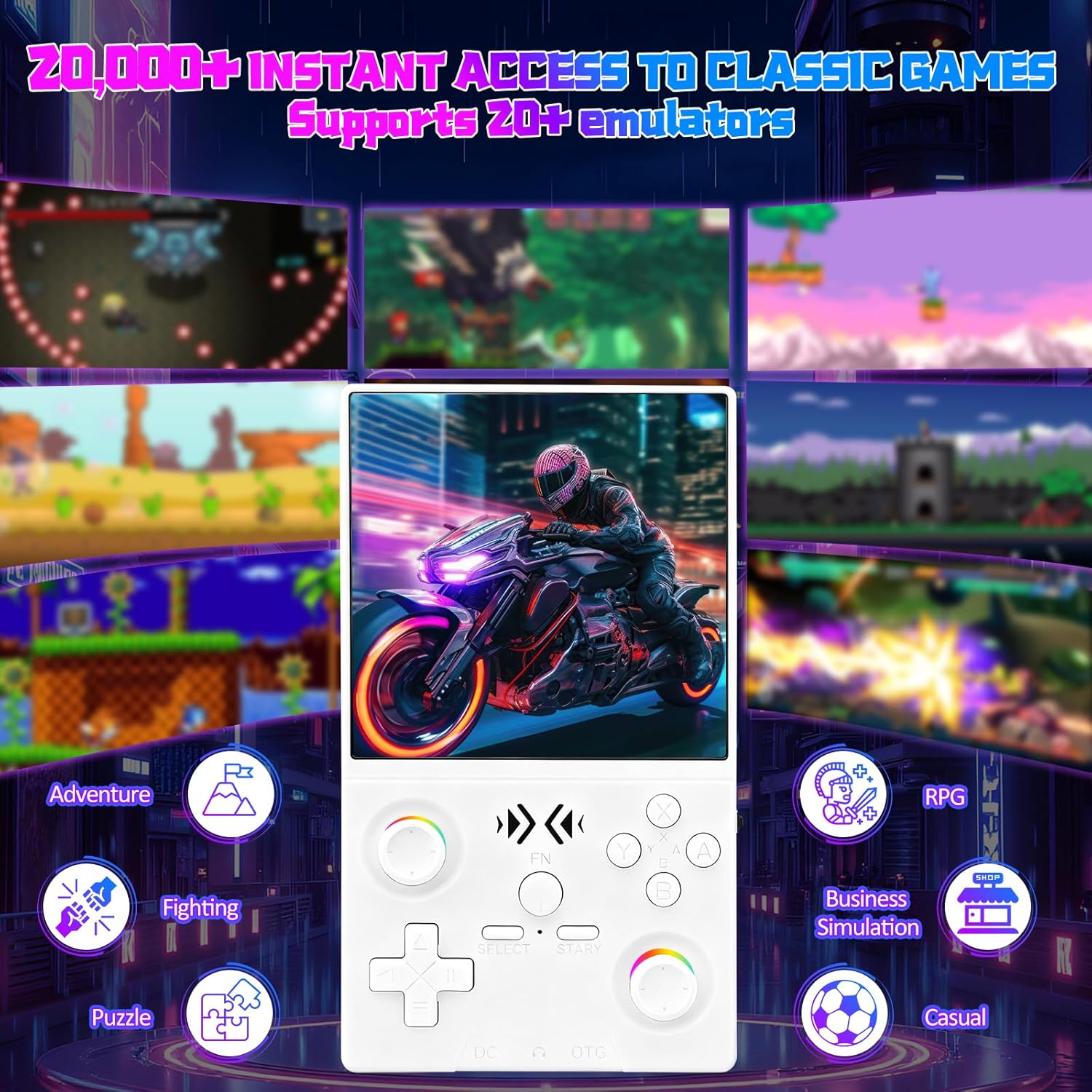 FLLBW XF40V Retro Przenośna Ko – Gaming Console Retro Handheld recenzja i cena