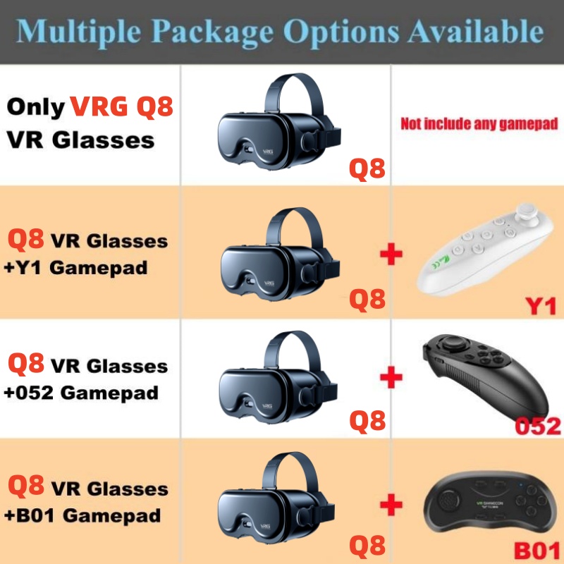 Okulary VRG Q8 do wirtualnej r – Gaming Console Vr recenzja i cena
