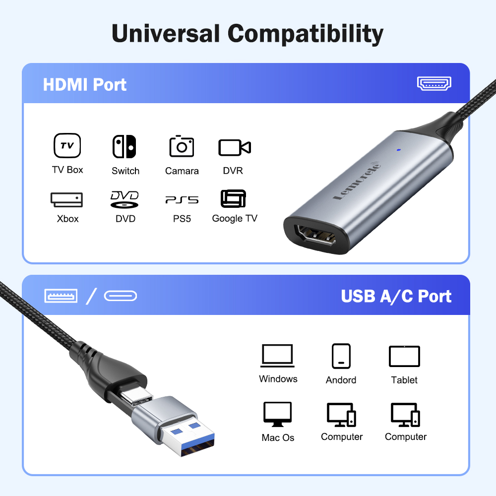 Lemorele USB 2.0 karta przechw – Gaming Console With Phone recenzja i cena