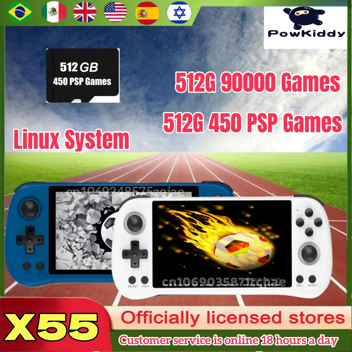 POWKIDDY X55 Retro przenośna k – Gaming Console X55 recenzja i cena
