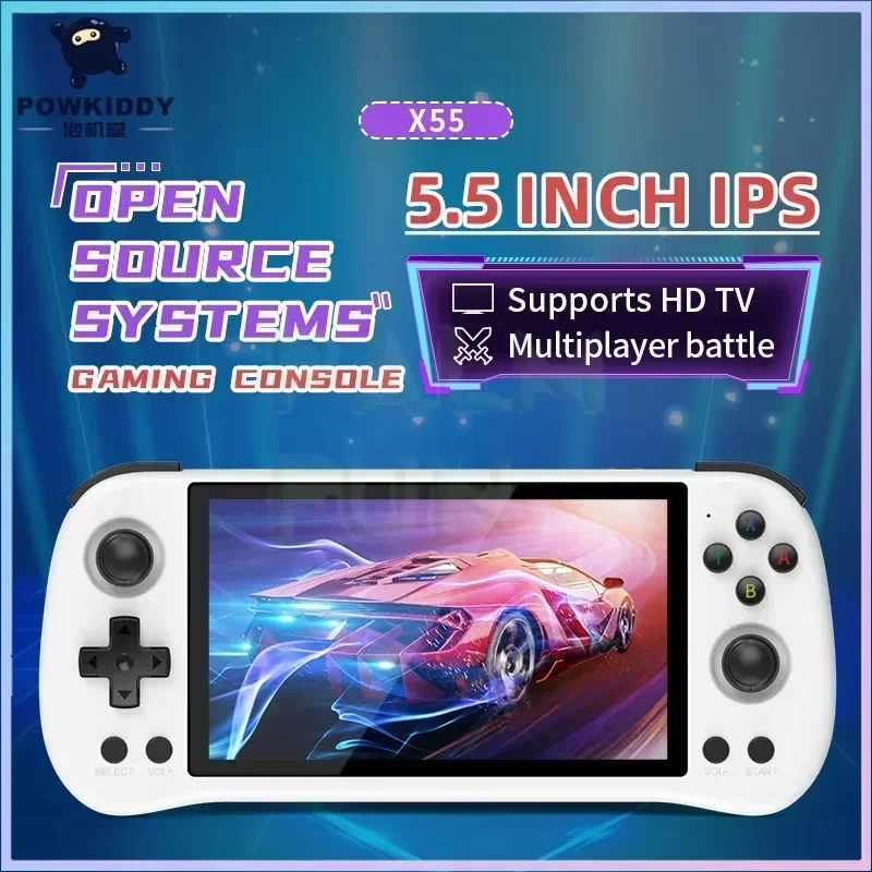 POWKIDDY X55 Retro przenośna k – Gaming Console X55 recenzja i cena