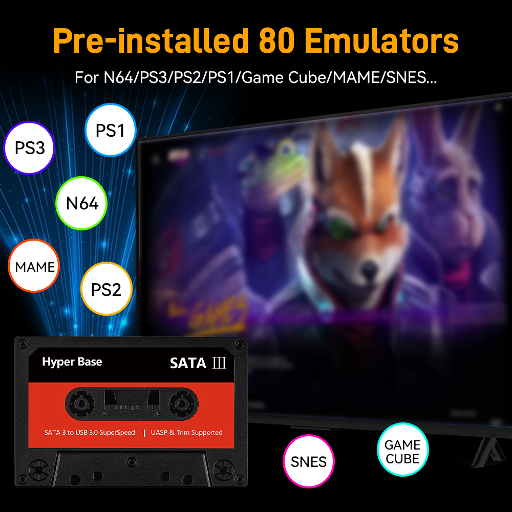 Emulator Batocera 500G/2T dysk – Gaming Console Driving recenzja i cena