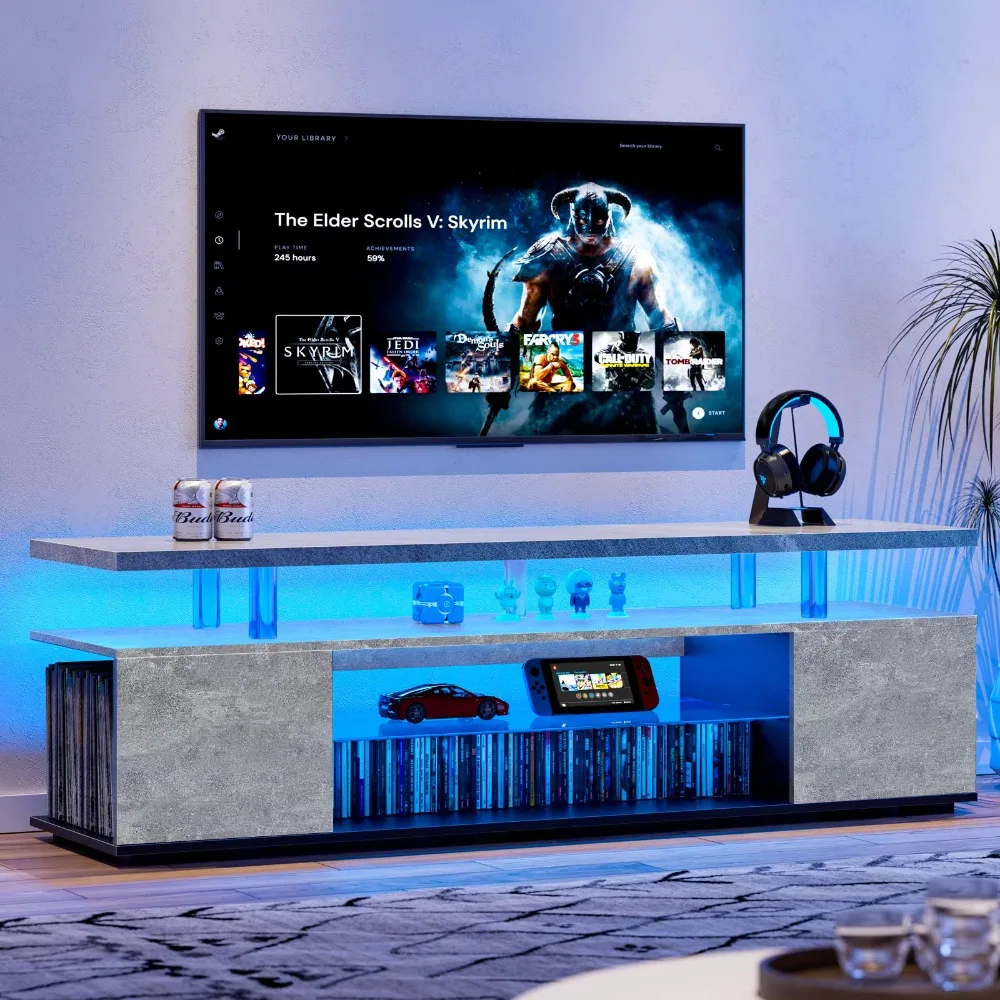 Szafka RTV na telewizor 70 cal – Gaming Console Entertainment Center recenzja i cena