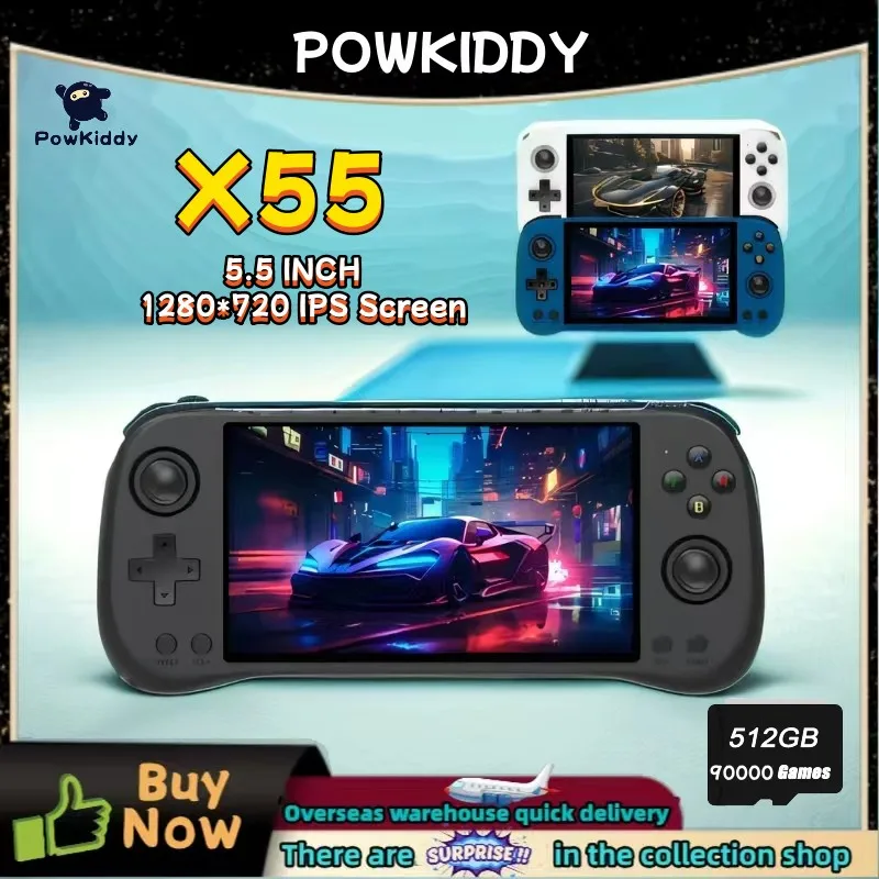 POWKIDDY X55 przenośna konsola – Gaming Console X55 recenzja i cena