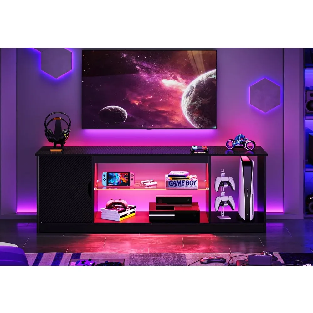 Bestier LED Entertainment Cent – Gaming Console Entertainment Center recenzja i cena