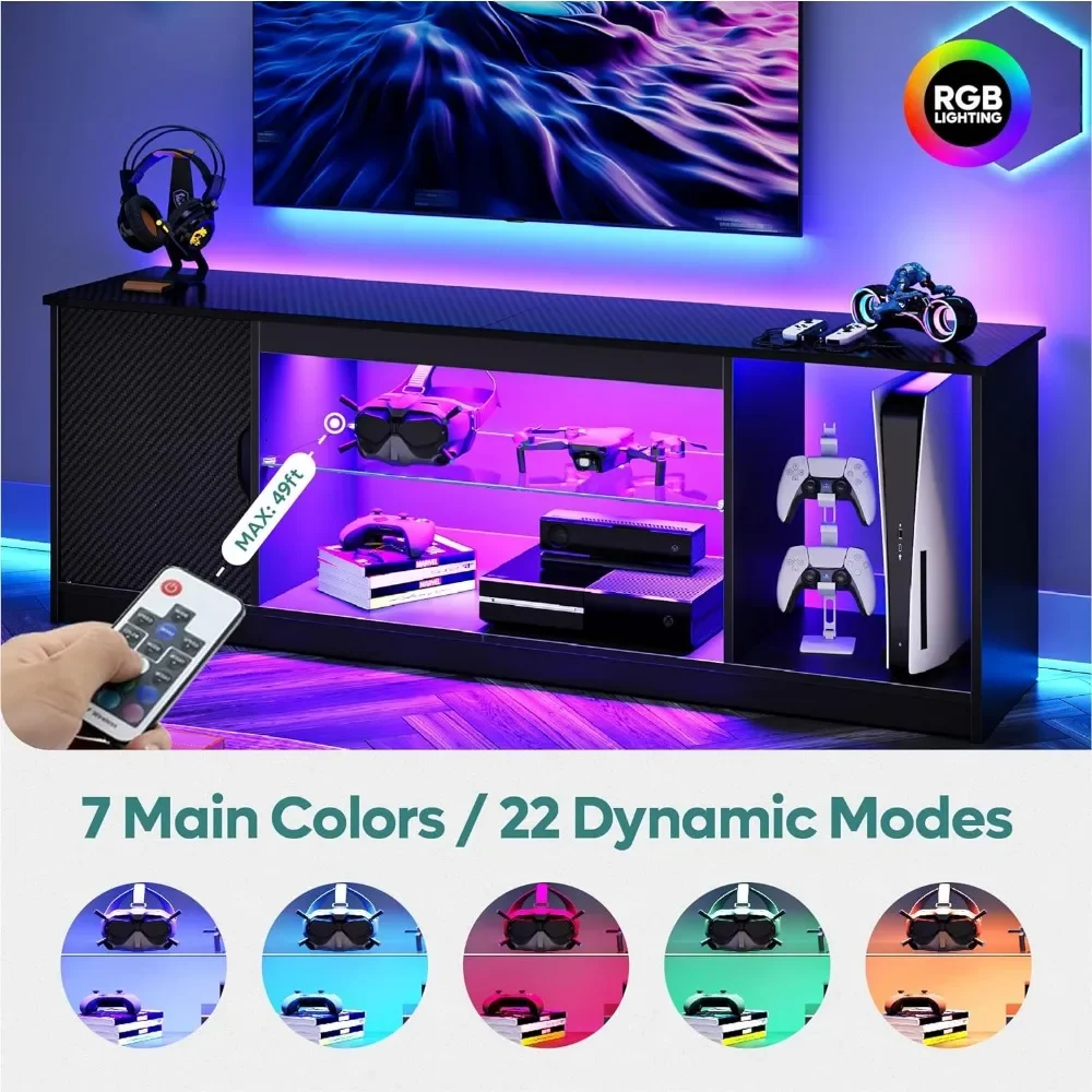 Bestier LED Entertainment Cent – Gaming Console Entertainment Center recenzja i cena