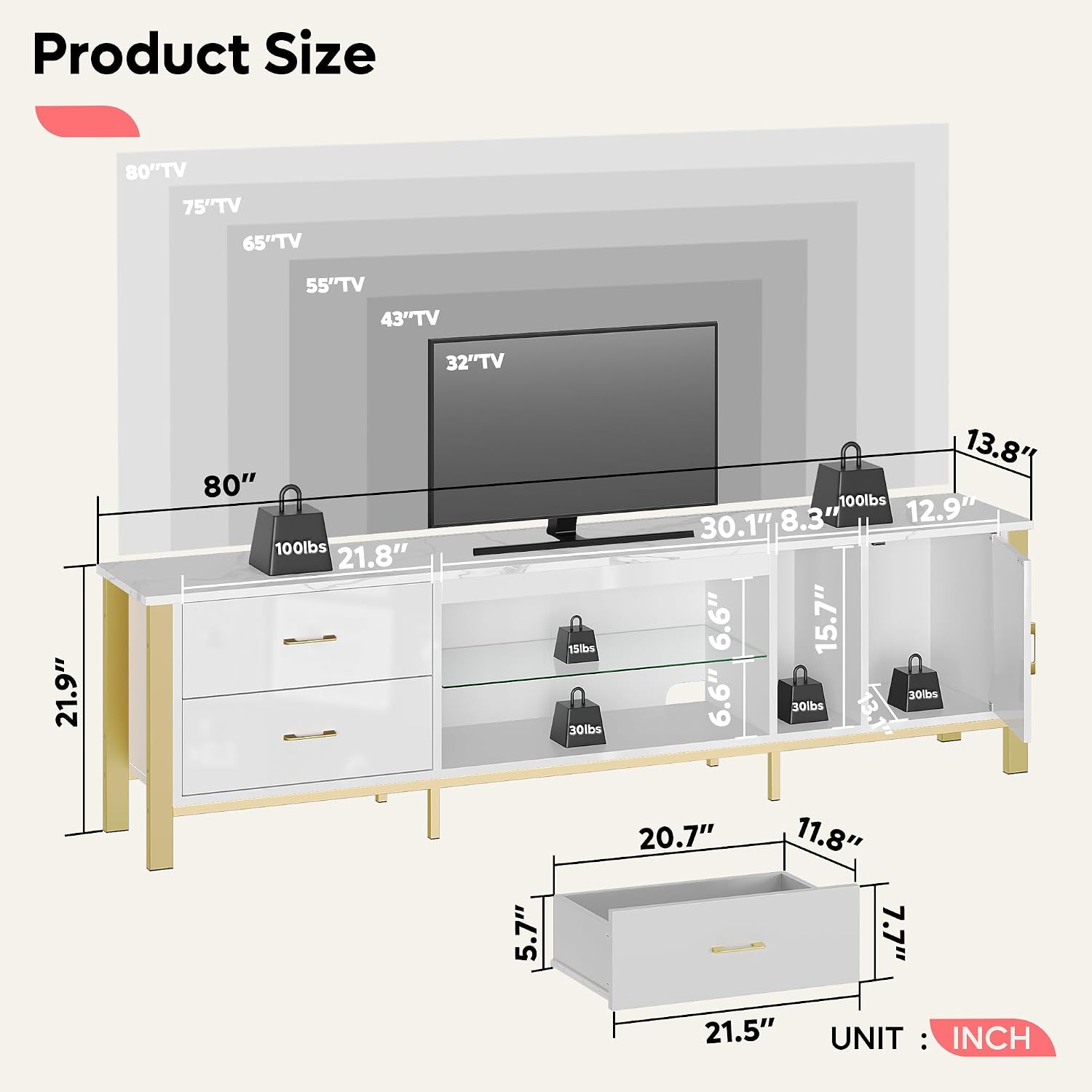 Stojak pod telewizor na telewi – Gaming Console Entertainment Center recenzja i cena