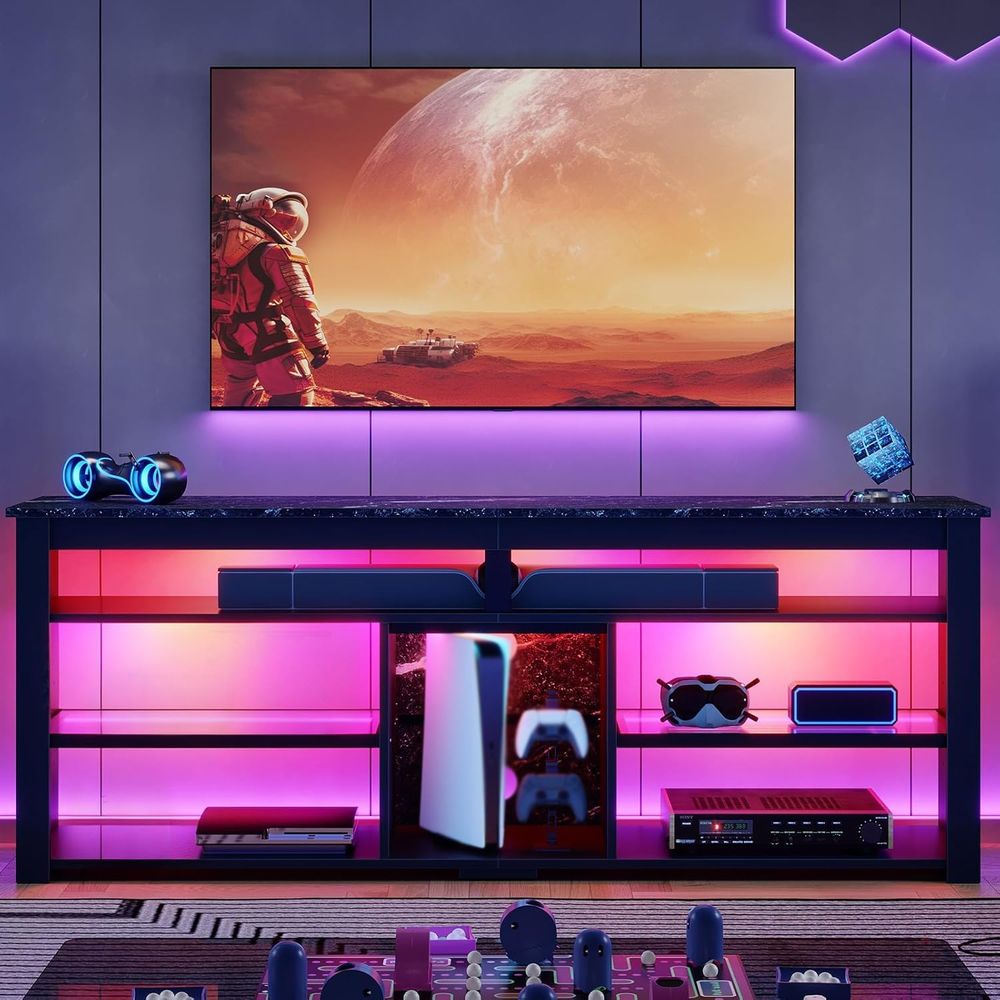 Stojak pod telewizor 70 cali z – Gaming Console Entertainment Center recenzja i cena