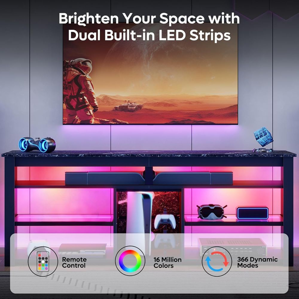 Stojak pod telewizor 70 cali z – Gaming Console Entertainment Center recenzja i cena
