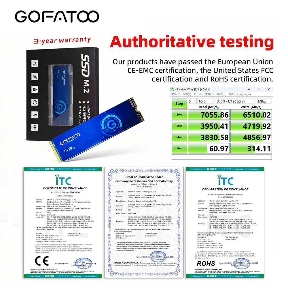 GOFATOO 7000MB/s PCIe 4.0 x4 M – Gaming Console Driving recenzja i cena