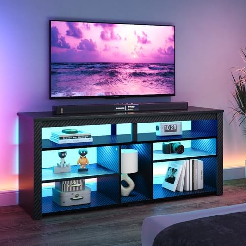 Wysoki stojak pod telewizor LE – Gaming Console Entertainment Center recenzja i cena