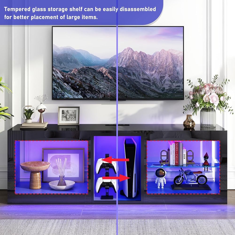 Stojaki pod telewizory LED z g – Gaming Console Entertainment Center recenzja i cena
