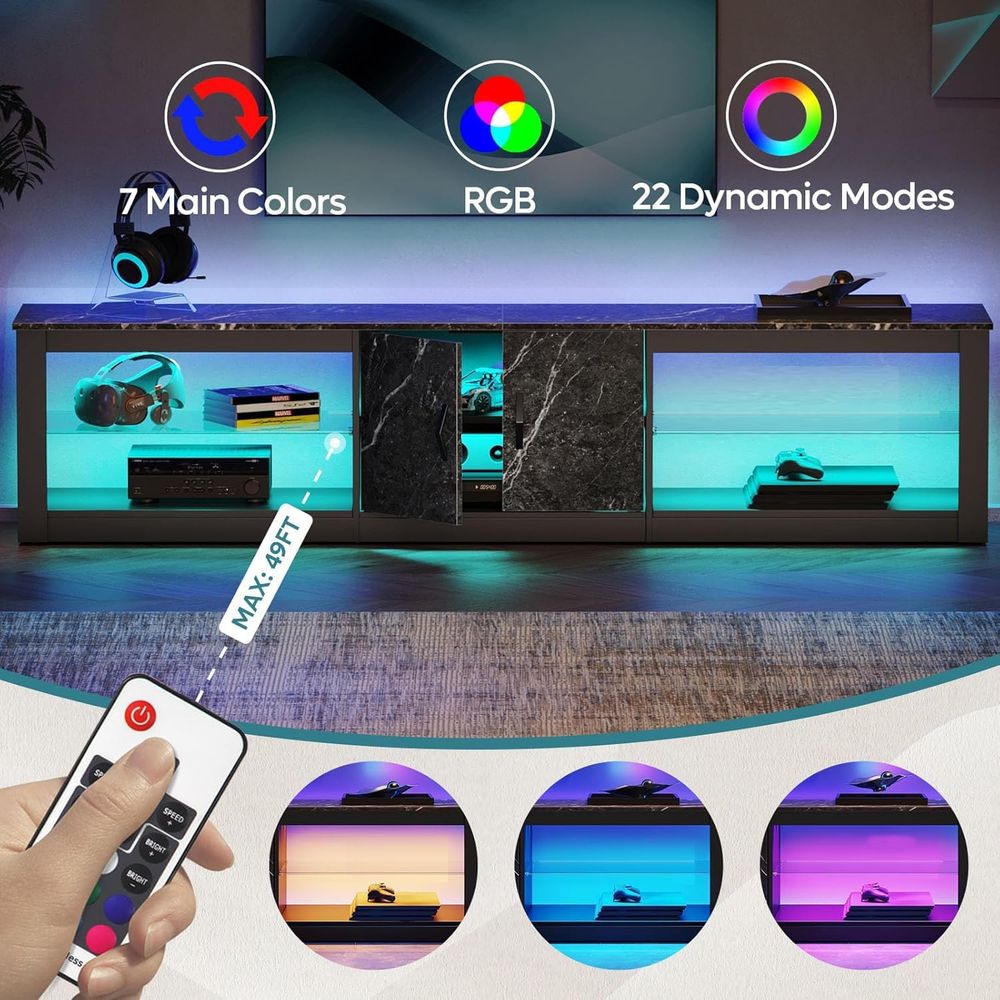Stojak pod telewizor 80 cali l – Gaming Console Entertainment Center recenzja i cena