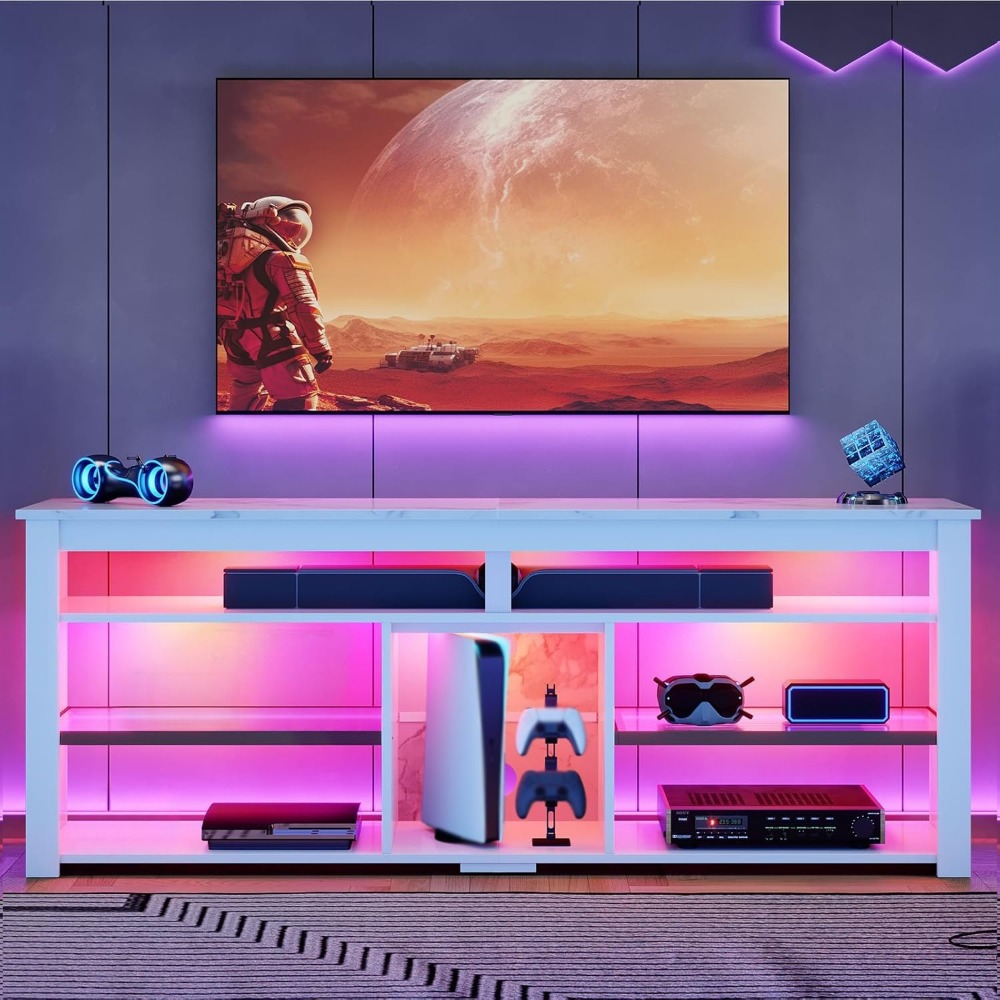 Stojak pod telewizor 70 cali z – Gaming Console Entertainment Center recenzja i cena