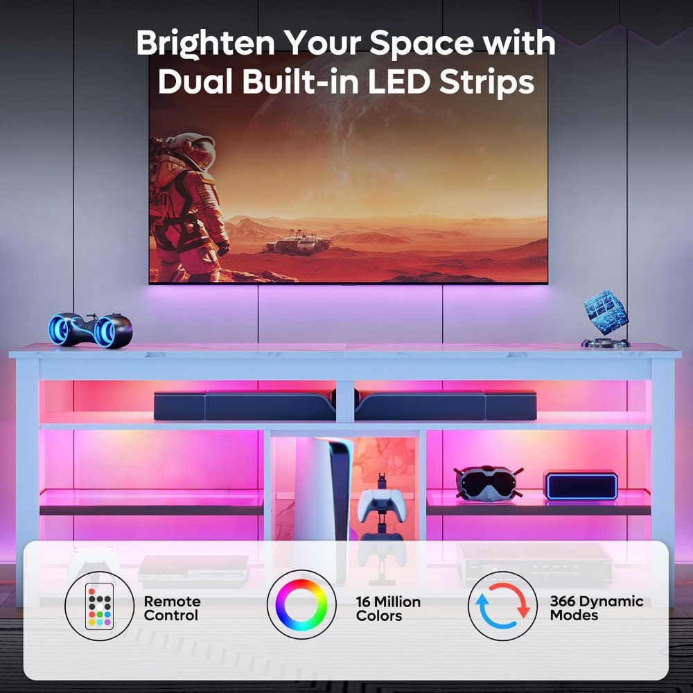 Stojak pod telewizor 70 cali z – Gaming Console Entertainment Center recenzja i cena