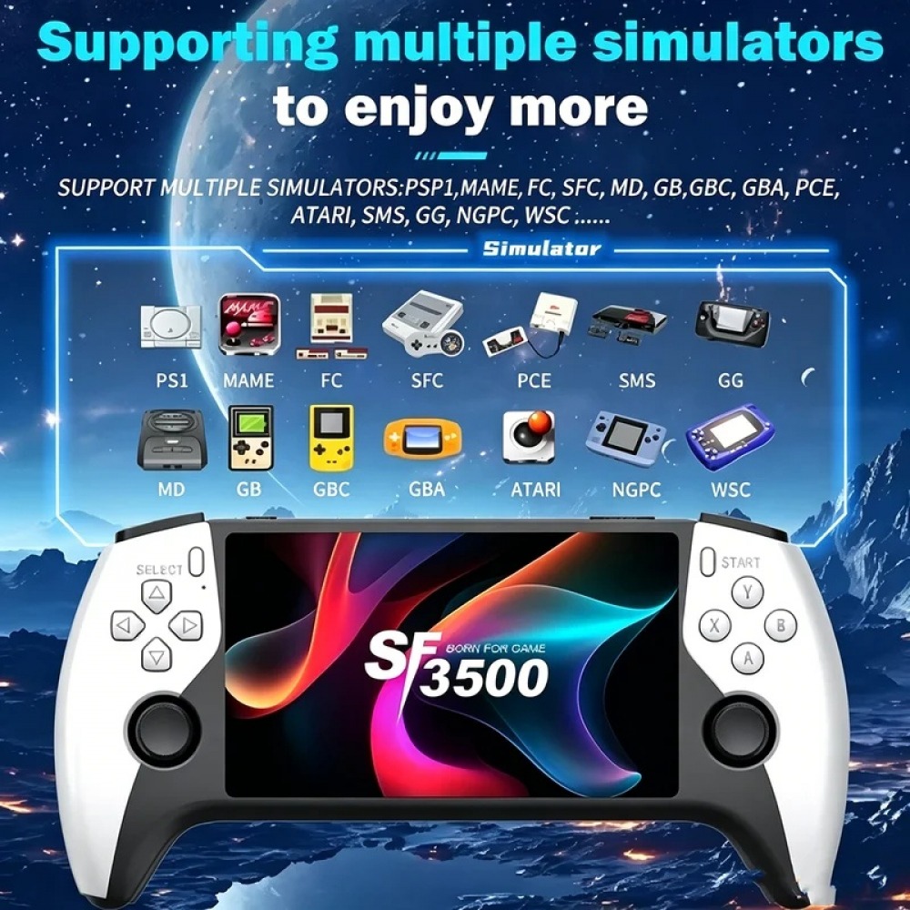 Konsola przenośna SF3500 5 cal – Gaming Console Retro Handheld recenzja i cena